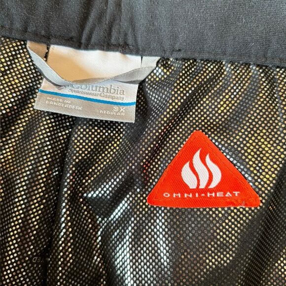 Columbia Omni Tech Omni Heat Black Snow Pants Mens Size 3X Regular - Picture 11 of 14